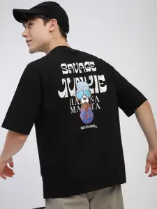 Beyoung Men Printed Applique T-shirt