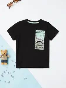 max Boys Printed Applique T-shirt