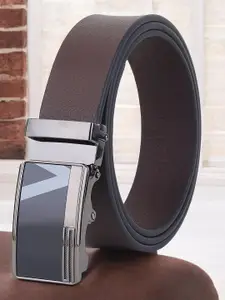 Metronaut Men Textured Leather Formal Belt