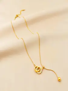 DressBerry Circular Shaped Pendant Chain