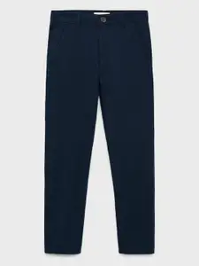 Mango Kids Boys Cotton-Linen Chinos Trousers