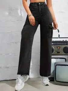 DressBerry Women Comfort Straight Fit High-Rise Light Fade Acid Wash Stretchable Jeans