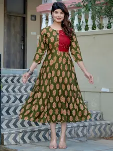 Anouk Print Maxi Dress