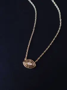 Anushka Jain Jewellery Sterling Silver Gold-Plated Necklace