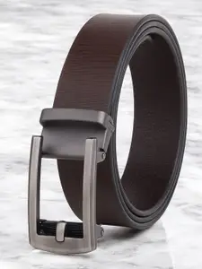 Metronaut Men Textured Leather Formal Belt