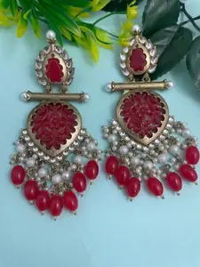 Anouk Gold Plated Artificial Beaded Drop Earrings