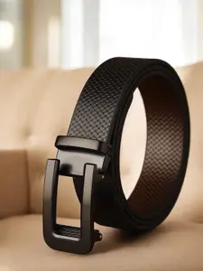 Metronaut Men Textured Leather Formal Belt