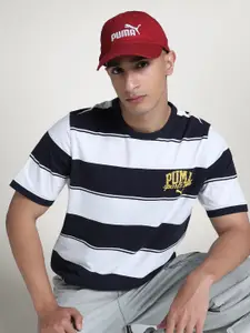 Puma Class Striped Pure Cotton Short Sleeve T-Shirt