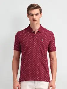 Arrow Sport Men Brand Logo Printed Polo Collar Pockets T-shirt