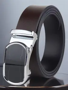 Metronaut Men Textured Leather Reversible Formal Belt