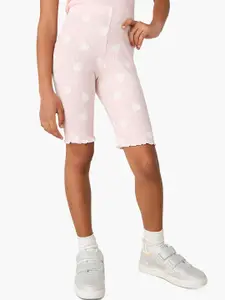 Juniors by Babyshop Girls Printed Mid-Rise Cotton Shorts