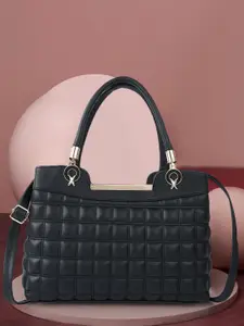 SPOTIC Structured Satchel with Quilted