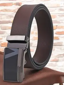 Metronaut Men Textured Leather Formal Belt
