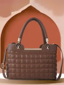 SPOTIC Structured Satchel with Quilted