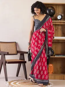 Mitera Ethnic Motifs Ready to Wear Bagh Saree