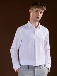 THE BEAR HOUSE Men Tailored Fit Opaque Formal Shirt