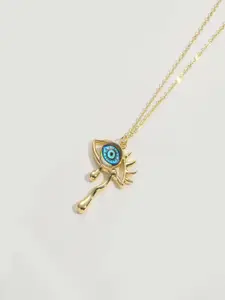 DressBerry Evil Eye Shaped Pendant Chain