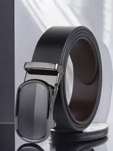 Metronaut Men Textured Leather Reversible Formal Belt