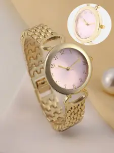 HAUTE SAUCE by  Campus Sutra HAUTE SAUCE by Campus Sutra Women Embellished The Byzantine Round Watch SS25_HSWC1310