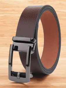 Metronaut Men Textured Leather Formal Belt