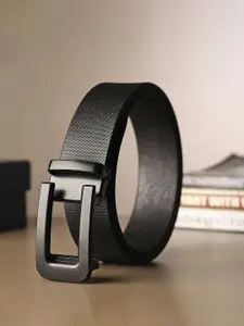 Metronaut Men Textured Leather Formal Belt