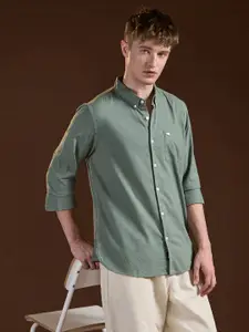 THE BEAR HOUSE Men Slim Fit Opaque Casual Shirt