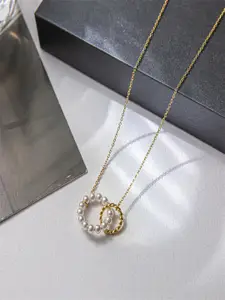 DressBerry Beads Studed Circular Shaped Pendant Chain