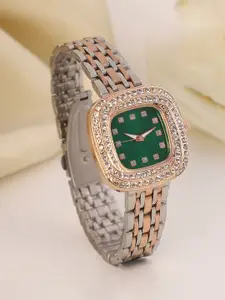 HAUTE SAUCE by  Campus Sutra HAUTE SAUCE by Campus Sutra Women Embellished Dial & Stainless Steel Straps Analogue Watch SS25_HSWC1316