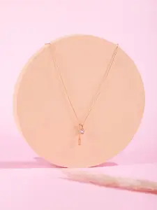 DressBerry Women Studded Pendant Chain