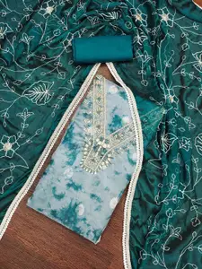 MANVAA Embellished Unstitched Dress Material