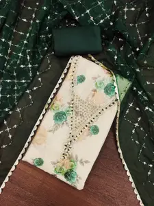 MANVAA Embellished Unstitched Dress Material