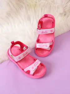 Kids Ville Girls Barbie Printed Sports Sandals