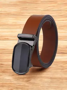 Metronaut Men Textured Leather Formal Belt