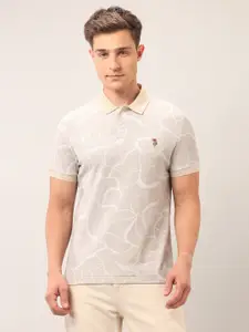 U.S. Polo Assn. Denim Co. Men Printed Polo Collar Pockets Slim Fit T-shirt