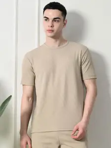 Moda Rapido Men Solid Round Neck T-shirt