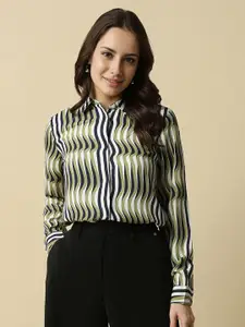 Allen Solly Woman Women Opaque Striped Formal Shirt