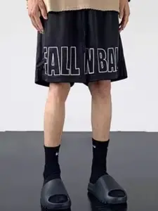 StyleCast Men Typography Printed Sports Shorts