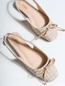 Peire Women Colourblocked Open Toe Flats with Buckles