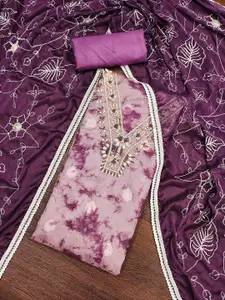 MANVAA Embellished Unstitched Dress Material