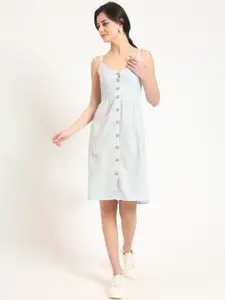 BAESD Ethnic Motifs Print Formal Fit & Flare Dress