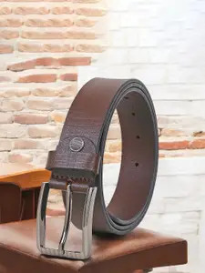 Metronaut Men Textured Leather Formal Belt