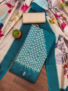 MANVAA Embellished Unstitched Dress Material