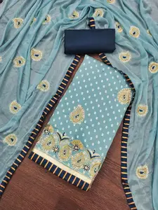 MANVAA Embellished Unstitched Dress Material