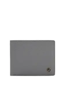 Da Milano Men Textured Leather Three Fold Wallet