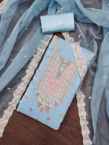 MANVAA Embellished Unstitched Dress Material