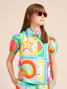 Vero Moda Girls Opaque Printed Casual Shirt