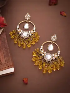 Lyriss Diamond Shaped Jhumkas Earrings