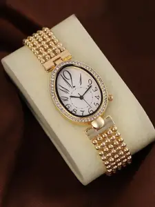 HAUTE SAUCE by  Campus Sutra HAUTE SAUCE by Campus Sutra Women The Lumex Dotted Oval Watch SS25_HSWC1394