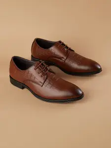 CODE by Lifestyle Men Textured Lace-Ups Formal Derbys
