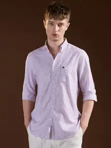 THE BEAR HOUSE Men Slim Fit Opaque Striped Casual Shirt